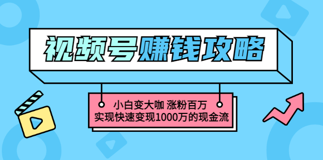 【副业项目3549期】怎么通过视频号赚钱（视频号赚钱详细教程攻略）-副业大全
