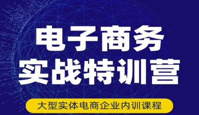 【副业项目3612期】想做电商怎么起步：电商实战特训营，全方位带你入门电商-副业大全
