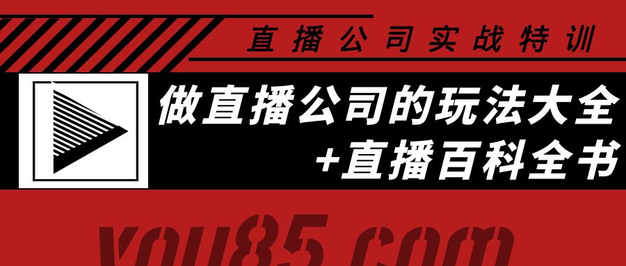 【副业项目4162期】老陈·直播公司实战特训：做直播公司的玩法大全+直播百科全书-副业大全