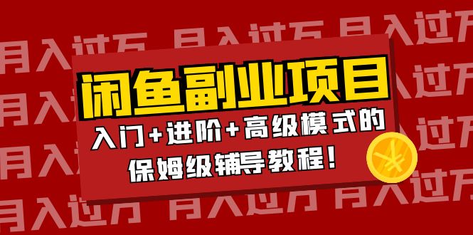 【副业项目4218期】闲鱼无货源项目月入过万：入门+进阶+高级模式的保姆级辅导教程！-副业大全
