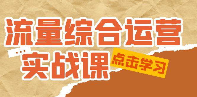 【副业项目5201期】流量综合·运营实战课：短视频、本地生活、个人IP知识付费、直播带货运营-副业大全