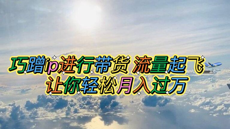 【副业项目6027期】巧蹭ip进行带货，流量起飞，让你轻松月入过万【脚本+素材】-副业大全