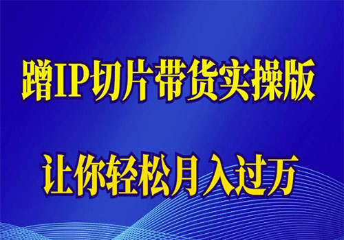 【副业项目6060期】2023蹭这个IP切片带货实操版，让你轻松月入过万（教程+素材）-副业大全