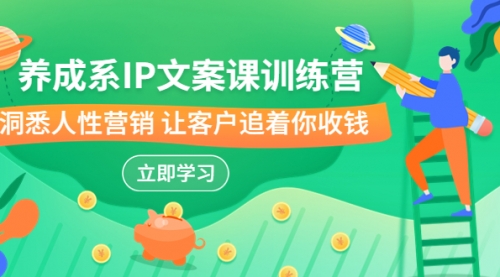 【副业项目7107期】IP文案课训练营，文案心法的天花板 洞悉人性营销-副业大全