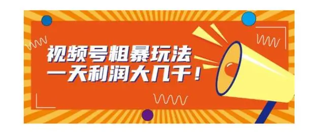 【副业项目7125期】视频号粗暴玩法，一天利润大几千！-副业大全
