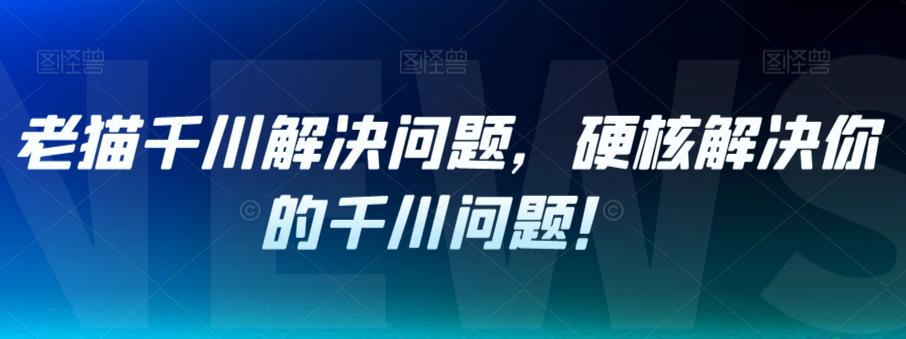 【副业项目7379期】老猫千川解决问题，硬核解决你的千川问题！-副业大全