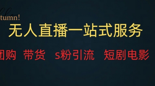 【副业项目7968期】无人直播全套服务，变现稳定-副业大全
