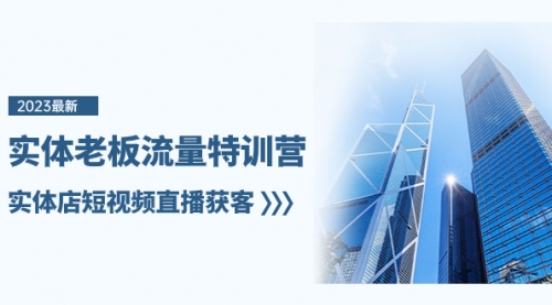 【副业项目8329期】实体老板-流量特训营，实体店短视频直播获客-副业大全