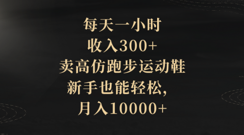 【副业项目8486期】每天一小时，收入300+，卖跑步运动鞋-副业大全