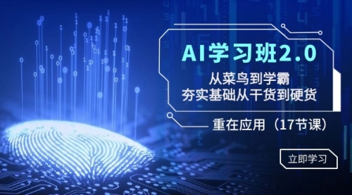 【副业8994期】AI学习班2.0：从菜鸟到学霸，夯实基础从干货到硬货，重在应用（17节课）-副业大全