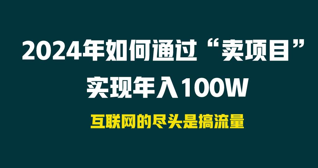 2024年如何通过“卖项目”实现年入100W-副业大全