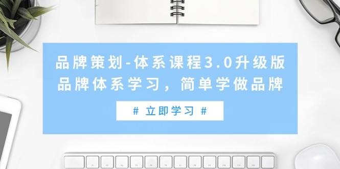 品牌策划-体系课程3.0升级版，品牌体系学习，简单学做品牌（高清无水印）-副业大全