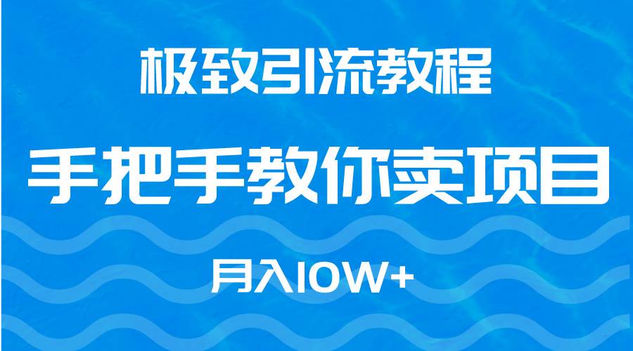 极致引流教程，手把手教你卖项目，月入10W+-副业大全