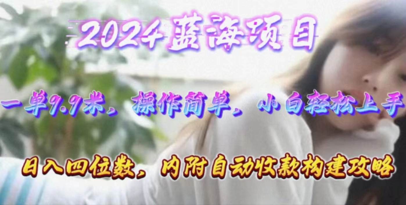 年轻群体的蓝海市场，1单9.9元，操作简单，小白轻松上手，日入四位数-副业大全