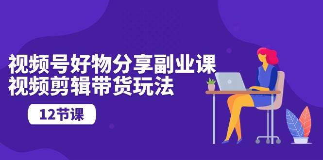 视频号好物分享副业课，视频剪辑带货玩法（12节课）-副业大全