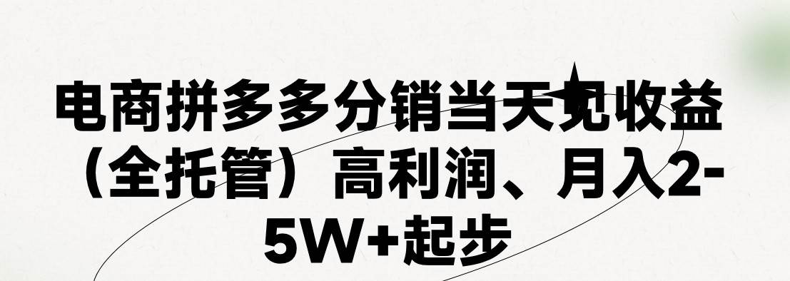最新拼多多模式日入4K+两天销量过百单，无学费、 老运营代操作、小白福…-副业大全