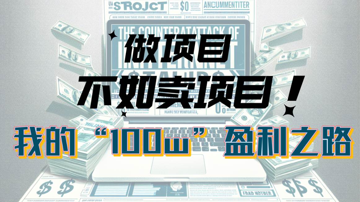 为什么做项目不如卖项目？我的100W+盈利之路-副业大全