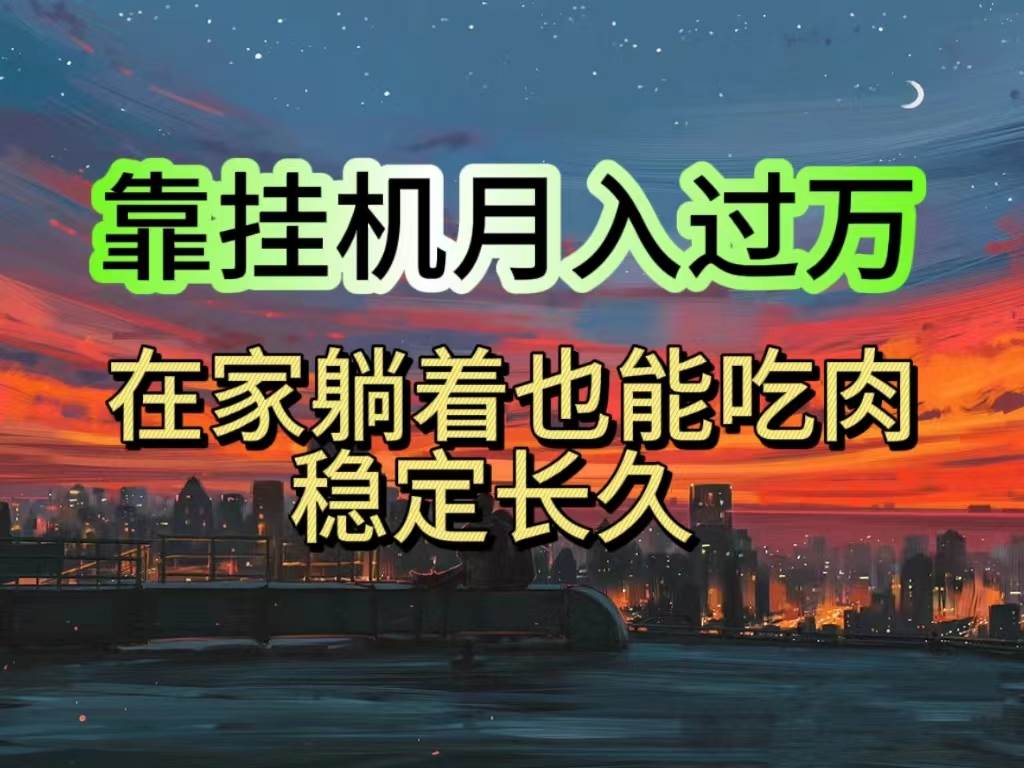 挂机项目日入1000+，躺着也能吃肉，适合宝爸宝妈学生党工作室，电脑手…-副业大全