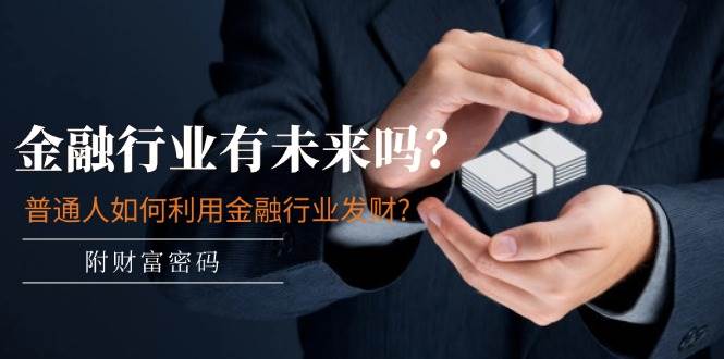 某付费文章：金融行业有未来吗？普通人如何利用金融行业发财?(附财富密码)-副业大全