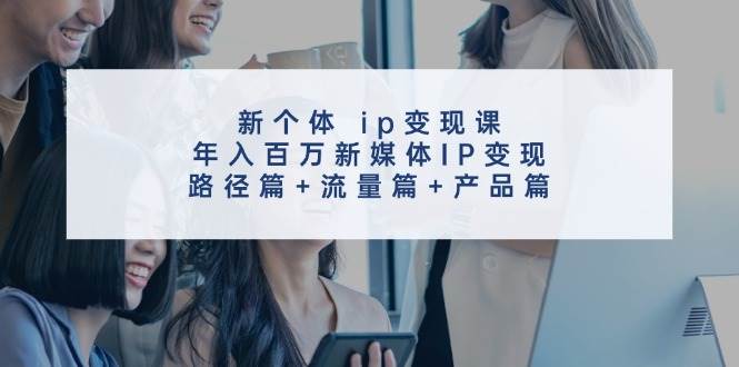 新个体 ip变现课，年入百万新媒体IP变现，路径篇+流量篇+产品篇-副业大全